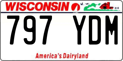 WI license plate 797YDM