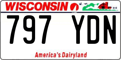 WI license plate 797YDN