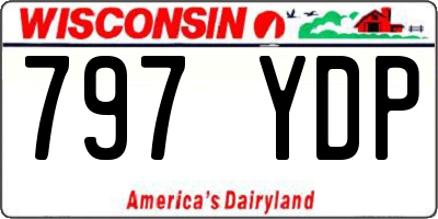 WI license plate 797YDP