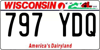 WI license plate 797YDQ