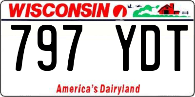 WI license plate 797YDT