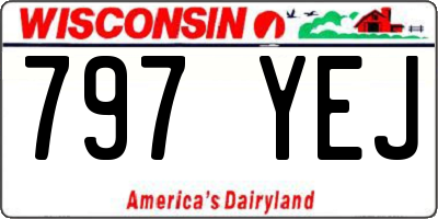 WI license plate 797YEJ