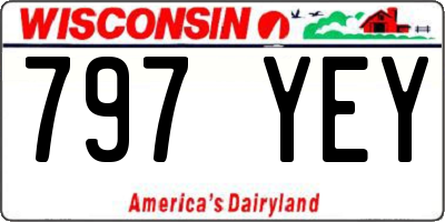 WI license plate 797YEY
