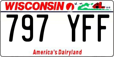 WI license plate 797YFF