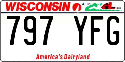 WI license plate 797YFG