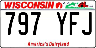 WI license plate 797YFJ
