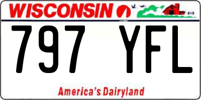 WI license plate 797YFL