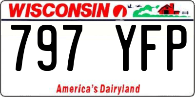 WI license plate 797YFP