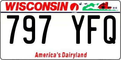 WI license plate 797YFQ