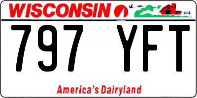 WI license plate 797YFT