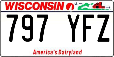 WI license plate 797YFZ