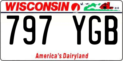 WI license plate 797YGB