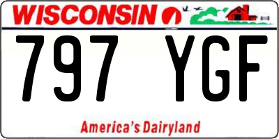 WI license plate 797YGF