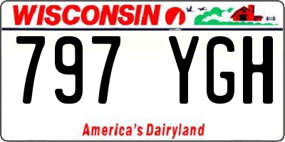 WI license plate 797YGH