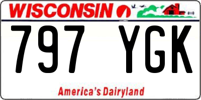 WI license plate 797YGK