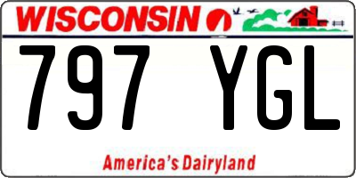 WI license plate 797YGL