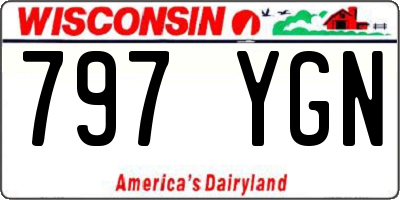 WI license plate 797YGN
