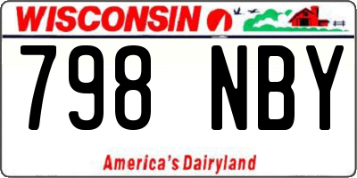 WI license plate 798NBY