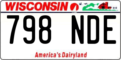 WI license plate 798NDE