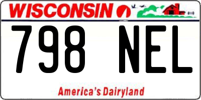WI license plate 798NEL