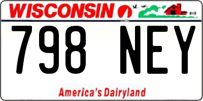 WI license plate 798NEY