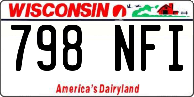 WI license plate 798NFI