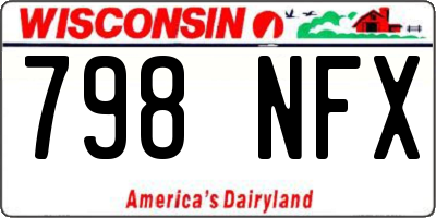 WI license plate 798NFX