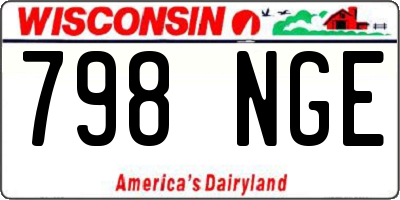 WI license plate 798NGE
