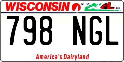 WI license plate 798NGL
