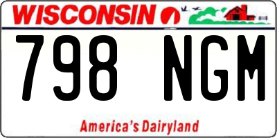 WI license plate 798NGM