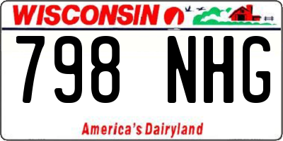 WI license plate 798NHG