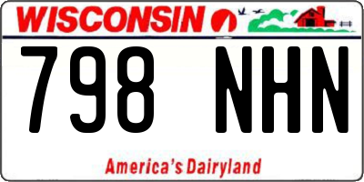 WI license plate 798NHN