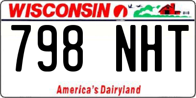 WI license plate 798NHT