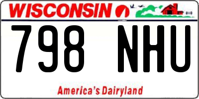 WI license plate 798NHU