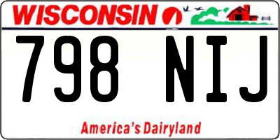 WI license plate 798NIJ