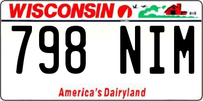 WI license plate 798NIM