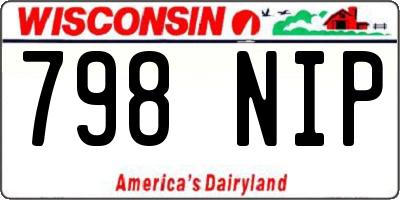 WI license plate 798NIP
