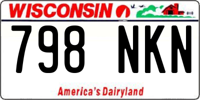WI license plate 798NKN