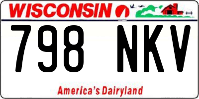 WI license plate 798NKV
