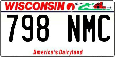 WI license plate 798NMC