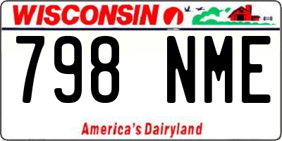 WI license plate 798NME