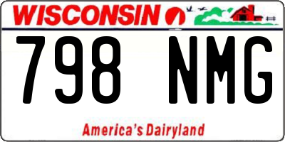 WI license plate 798NMG