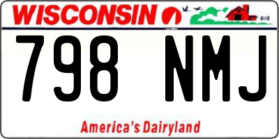 WI license plate 798NMJ