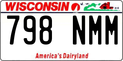 WI license plate 798NMM