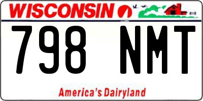 WI license plate 798NMT