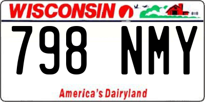 WI license plate 798NMY