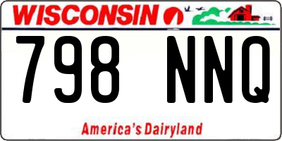WI license plate 798NNQ