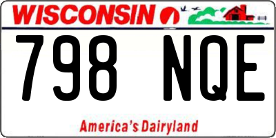 WI license plate 798NQE