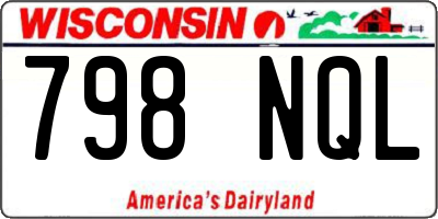 WI license plate 798NQL
