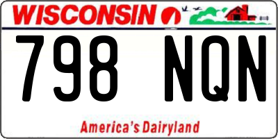 WI license plate 798NQN